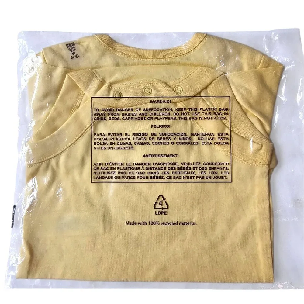 Baby Easter Chick Graphic Bodysuit  9-12 M Unisex Short Sleeve Cotton Yellow NWT